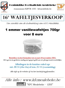 Affiche wafeltjesverkoop 2021