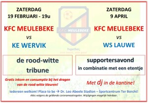 de rood witte tribune