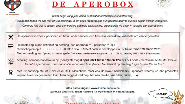 Steun onze werking met aperobox! publi aperobox